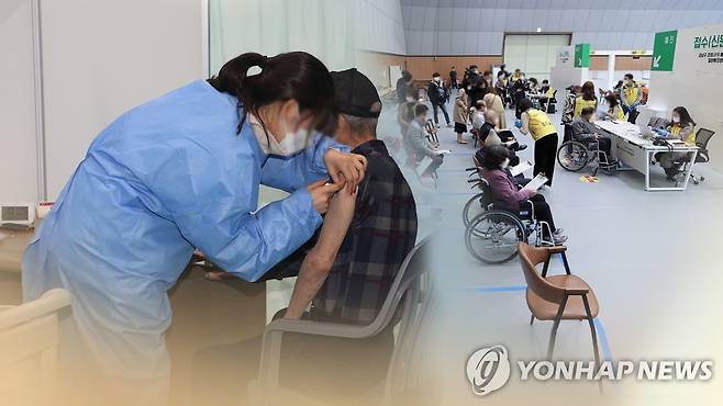 "빨리 예전처럼"…75세 이상 어르신 백신접종 (CG) [연합뉴스TV 제공]