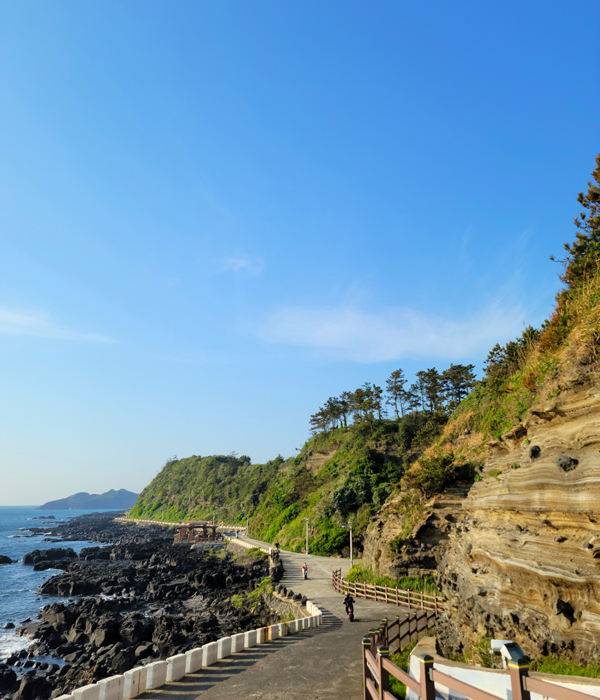 수월봉 지질 트레킹 고산포구 방향