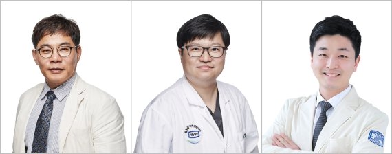 서울성모병원 심뇌혈관병원 장기육, 황병희, 이관용 교수(왼쪽부터)