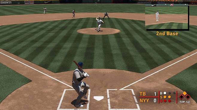 예전 야구게임 처럼 즐기는 레트로 모드