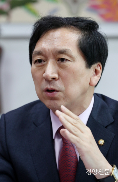 국민의힘 원내대표 경선에 출마한 김기현 의원 | 김영민 기자