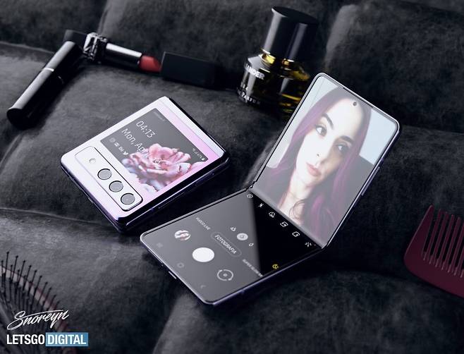 갤럭시Z플립3 예상 이미지 [출처=렛츠고디지털]