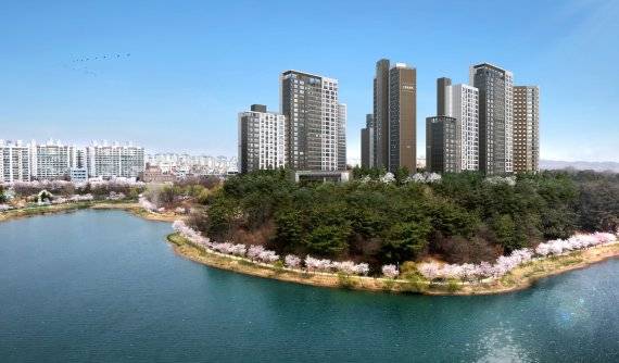 HDC현대산업개발 '군산 호수공원 아이파크’ 조감도. fnDB