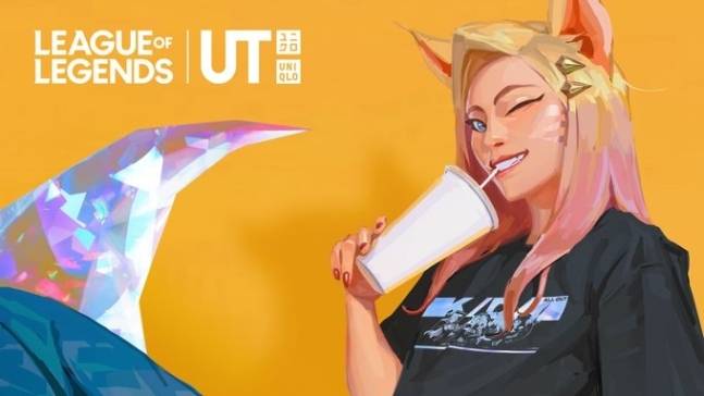 라이엇게임즈 공식 트위터 계정에 등록된 유니클로 협업 프로젝트 홍보 사진 /사진=라이엇게임즈 트위터