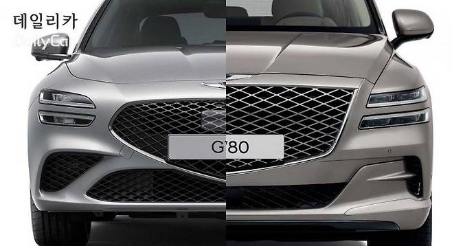 크레스트 그릴도 승용차와 SUV가 구분됨 </figcation>