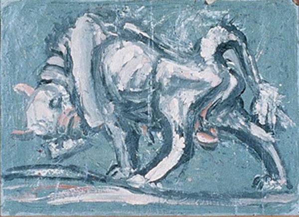 국립현대미술관 학예사들이 찾아헤매던 이중섭 `흰 소`. [사진 제공 = 삼성]