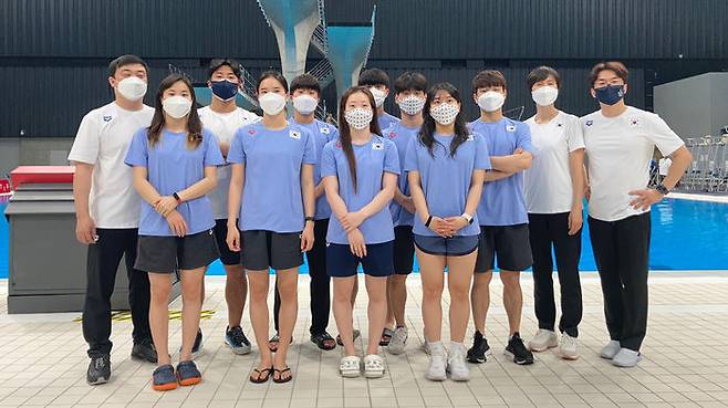 한국다이빙 대표팀.