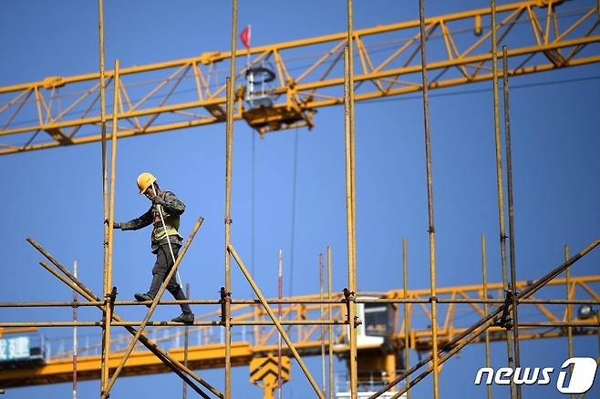 중국 베이징의 한 건설 현장 © AFP=뉴스1