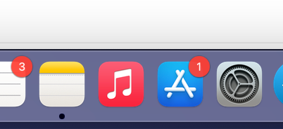 왼쪽에서 4번째 파란 아이콘이 앱스토어다.