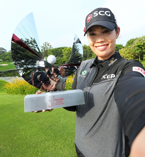 2021년 미국여자프로골프(LPGA) 투어 혼다 타일랜드에서 우승한 아리야 주타누간. 사진제공=Getty Images