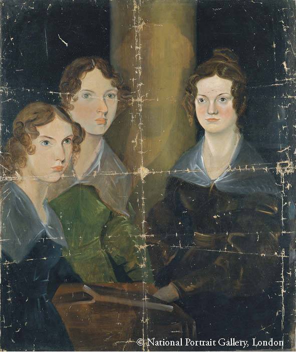 브론테 자매들의 초상화.