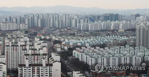 경기도 수원 시내 아파트 단지 [연합뉴스 자료사진]