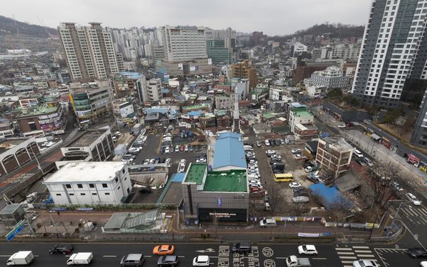 서울 동작구 흑석동 흑석2구역 모습.