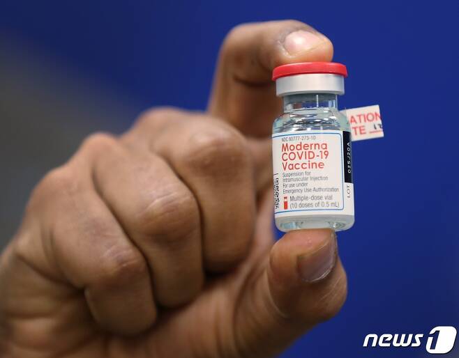 미국 모더나가 개발한 코로나19 백신. © AFP=뉴스1