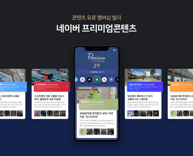 네이버 프리미엄콘텐츠 베타 버전 이미지. 네이버 제공