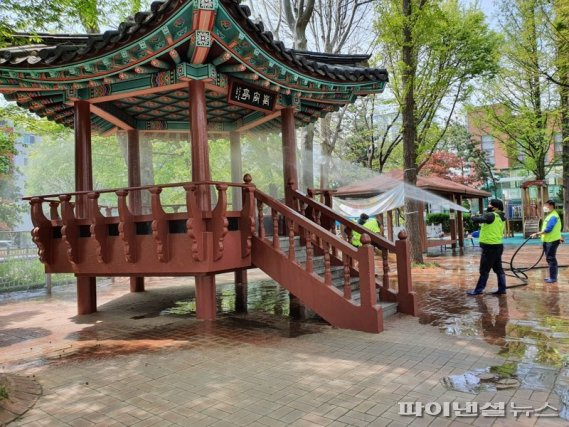 안양시 '안양 9경' 봄맞이 대청소. 사진제공=안양시