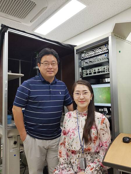 (왼쪽부터) KAIST 생명과학과 손종우 교수, 유은선 석박사통합과정