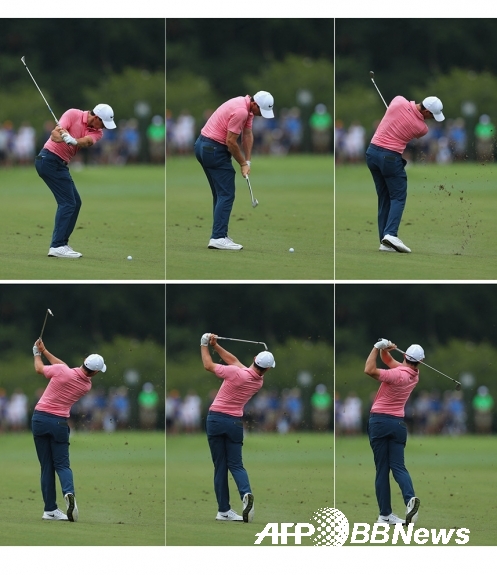 사진은 미국프로골프(PGA) 투어 간판스타인 로리 맥길로이가 골프 스윙하는 모습이다. 사진제공=ⓒAFPBBNews = News1