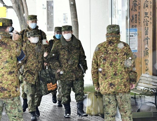일본 자위대 소속 대원들의 모습.(자료사진) © 뉴스1