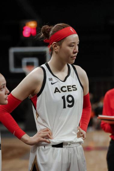 박지수. 출처 | 라스베이거스 에이시스 홈페이지 캡쳐