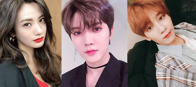 출처: 나나, 렌, 세븐틴 SNS