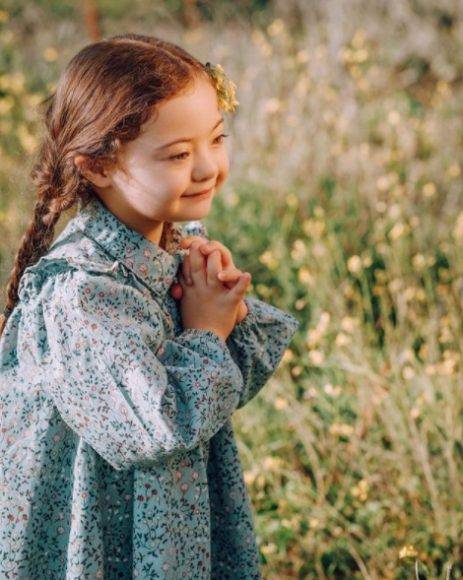 다운증후군의 편견을 깨고 있는 꼬마 모델 프란체스카 라우시(출처=인스타그램)