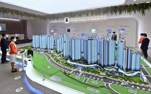 사진: 검암역 로열파크씨티 푸르지오 단지 모형도