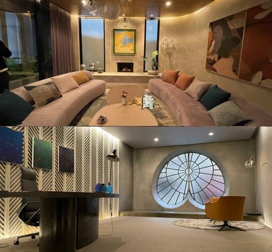 서희수의 집(위)와 정서현의 방. 사진=tvN 캡처