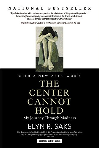 엘린 삭스 교수가 2007년에 출간한 자서전 '통제하지 못하는 센터'(The Center Cannot Hold) 책 표지. 삭스 교수는 이 책에서 자신이 겪은 조현병 증상과 극복 과정을 설명했다.