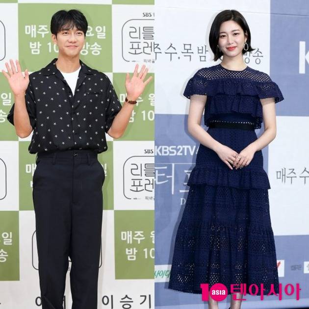 배우 이승기(왼쪽)와 이다인. /텐아시아DB