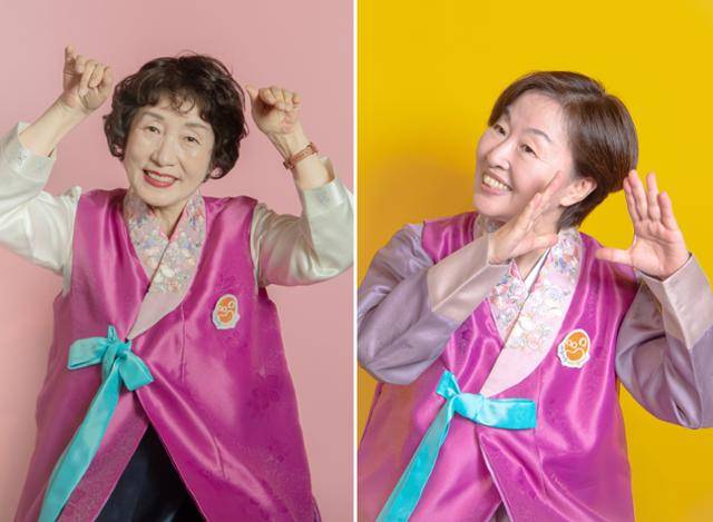 '이야기 할머니'로 활동하고 있는 고순옥(왼쪽)씨와 이순용(오른쪽)씨.