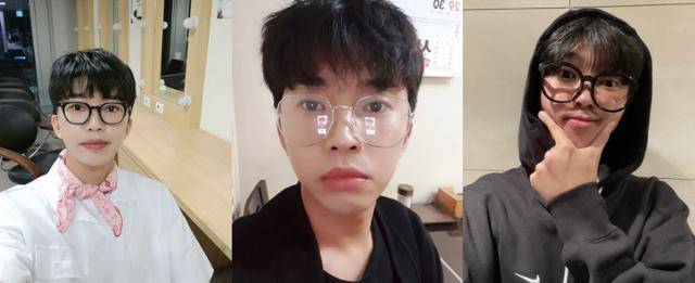 임영웅이 뿔테 안경과 금테 안경을 착용했다. 임영웅 SNS 제공