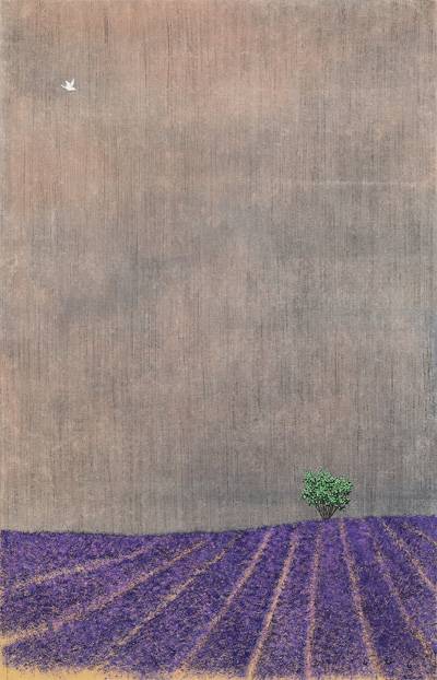 항상 내곁에 있어주길 140X90 장지위에 분채 2021. [사진 제공 = 선화랑]