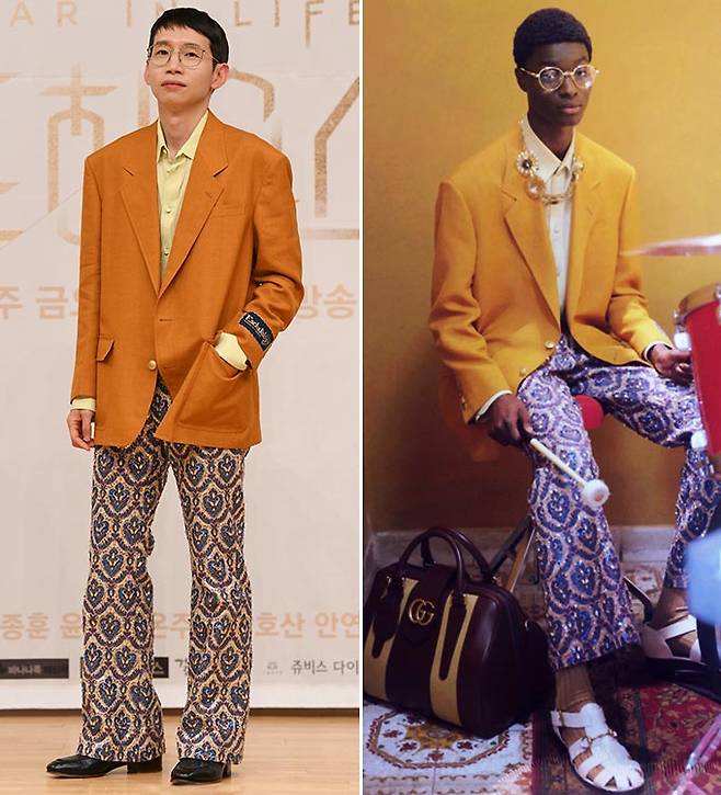 배우 봉태규, 구찌 2021 S/S 컬렉션/사진=SBS 제공, 구찌(Gucci)