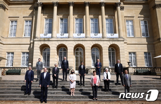 영국 런던에 모인 G7 재무장관들. © 로이터=뉴스1