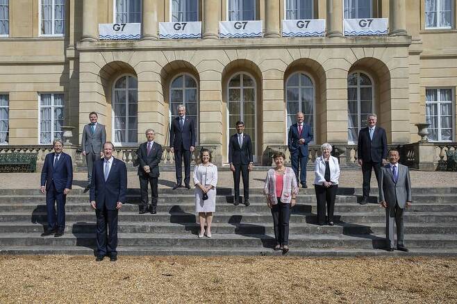 6월 4~5일(현지 시간) 사이 런던에서 열린 G7 재무 장관 회의에서 최저 법인세 세율 고정이 확정됐다. 출처=G7UK