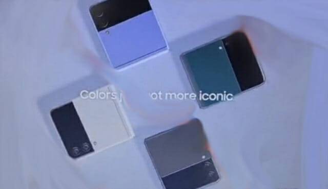 지난 달 유출된 갤럭시Z플립3 마케팅 자료 추정 사진