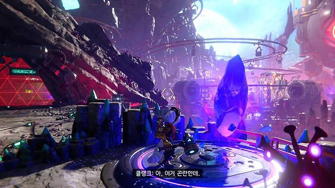 같은 공간이 다른 차원으로 순식간에 변화한다