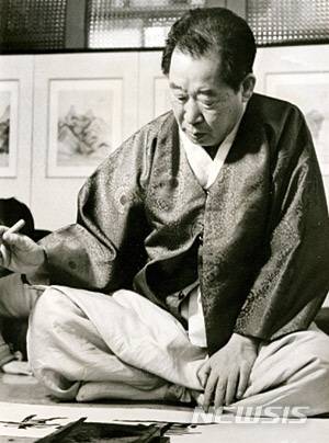 [서울=뉴시스] 일중 김충현, 촬영 임응식. 사진=백악미술관 제공.