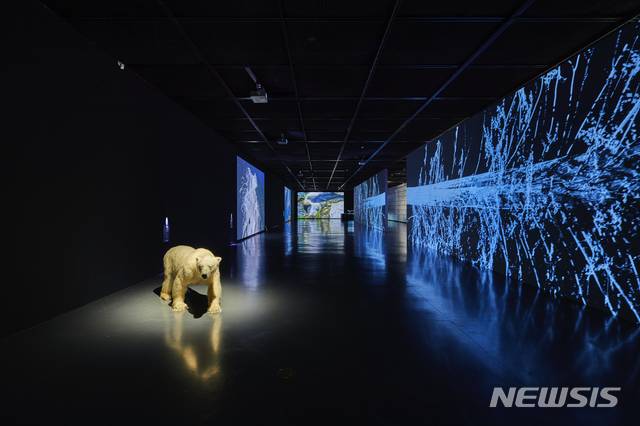 [서울=뉴시스] '기후미술관: 우리 집의 생애'전 전경 (사진=서울시립미술관 제공)2021.06.08. photo@newsis.com