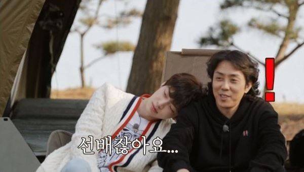 왼쪽부터 안재현, 은지원. 티빙 오리지널 ‘신서유기 스페셜 스프링 캠프’ 캡처