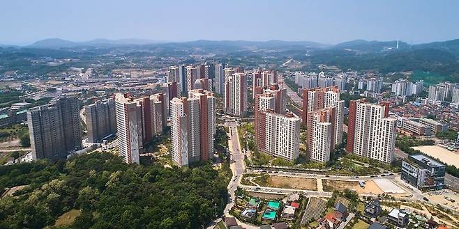 충북 청주시 한 아파트 단지 전경. /HDC현대산업개발