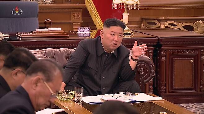 North Korean leader Kim Jong-un (Korean Central Television)
