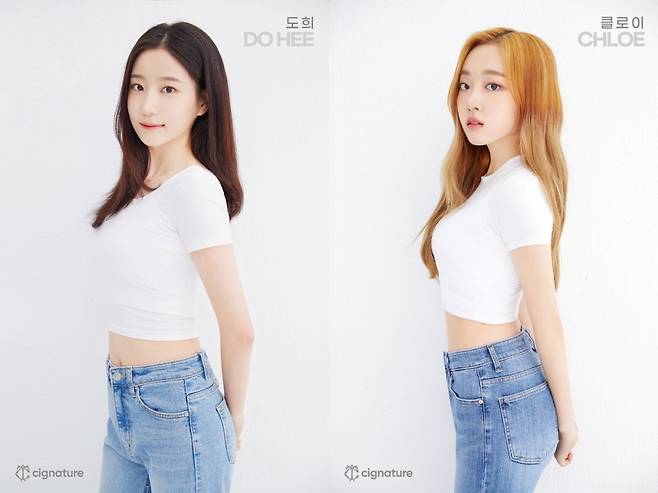 ▲ 시그니처 새 멤버 도희(왼쪽), 클로이. 제공ㅣJ9엔터테인먼트
