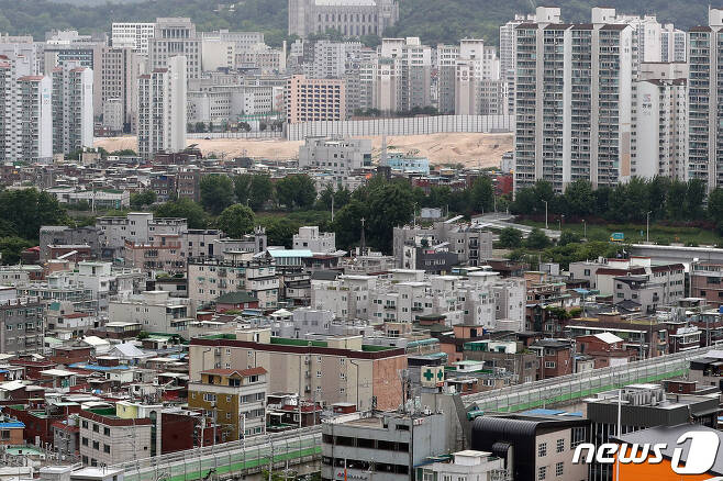 서울 중랑역 인근 도심공공주택복합사업 후보지. 2021.5.26/뉴스1 © News1 이재명 기자