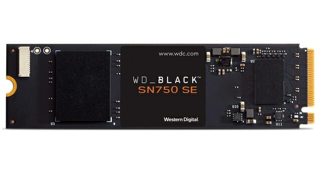 WD_BLACK SN750 SE NVMe SSD. (사진=웨스턴디지털)