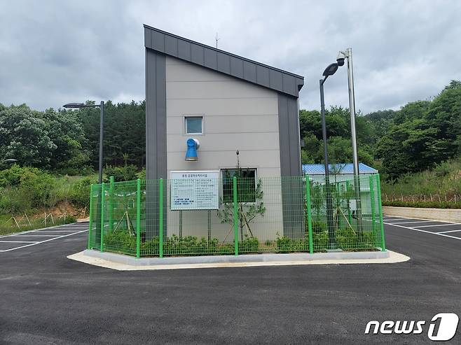 전북 진안군이 용담호 수질보전을 위한 농어촌마을하수도 사업을 완료했다.(진안군제공)2021.6.17/뉴스1