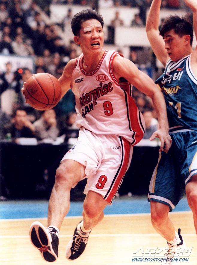 전성기 시절의 허재. 승부 근성은 타의 추종을 불허했다.