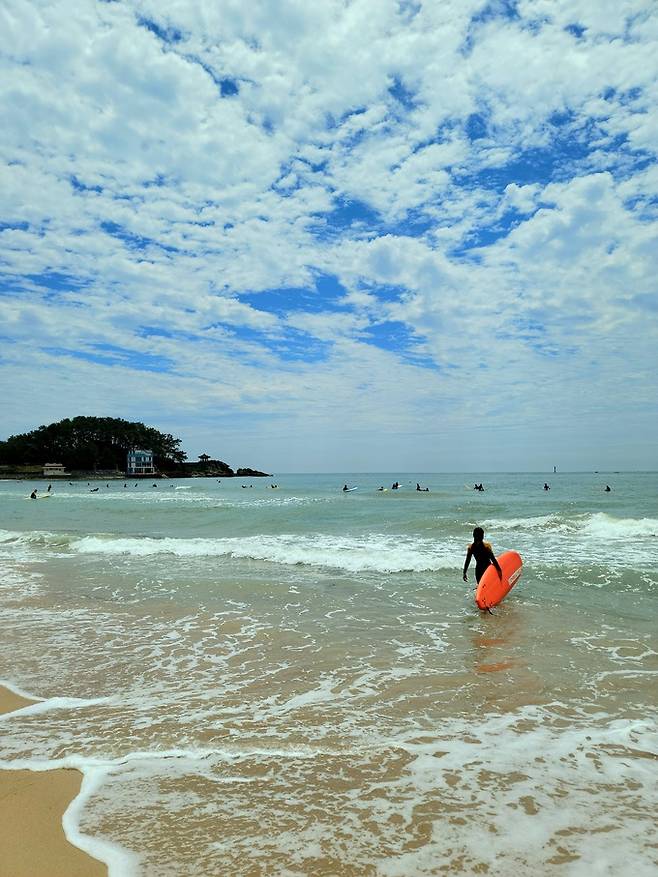 송정해변 서핑