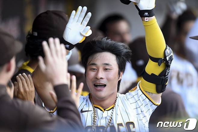 샌디에이고 김하성이 신시내티전에서 결승홈런을 터뜨렸다.© AFP=뉴스1